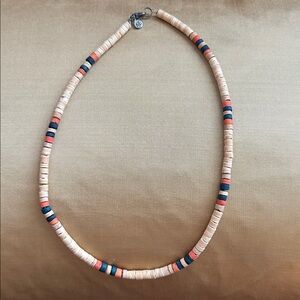 Young Men’s Vintage 90’s American Eagle Wooden Round Bead Necklace. Lightweight